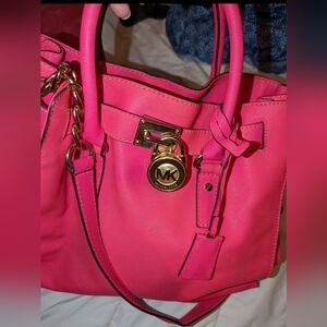 Michael Kors Large Hamilton Fuschia Bag
